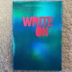 House of Holland "Write On" A5 Shimmering Blue Journal Notebook